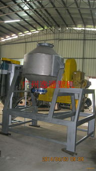 逸通200kg雙錐滾桶混料機 做工優良采用不銹鋼蝶閥放料